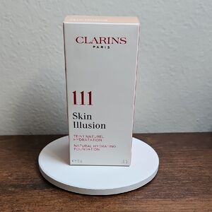 Clarins Skin Illusion Foundation - Red Accents on White